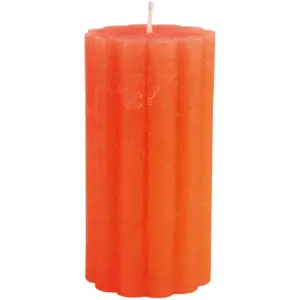Grand Illusions Rustic Scalloped Pillar Candle